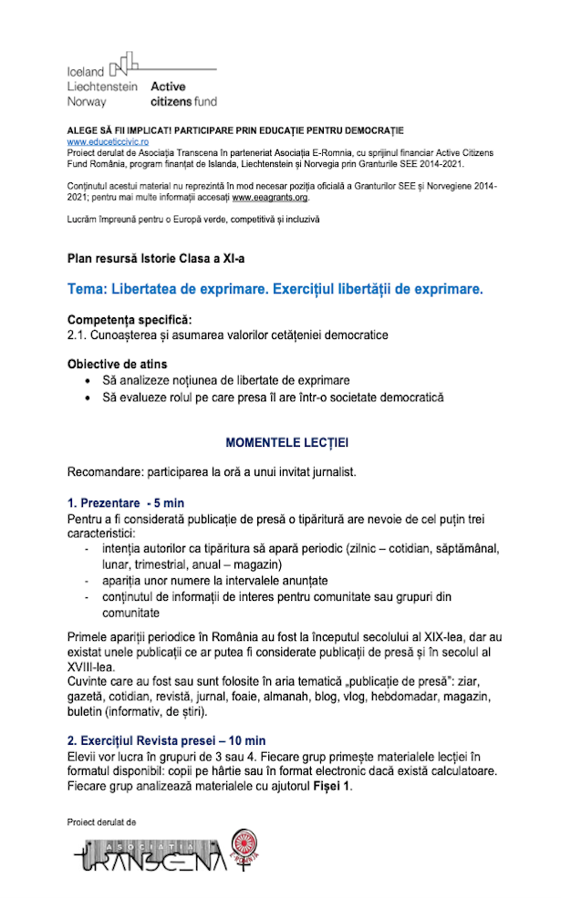 2_2_4_1_Libertatea de exprimare_clasa a XI-a